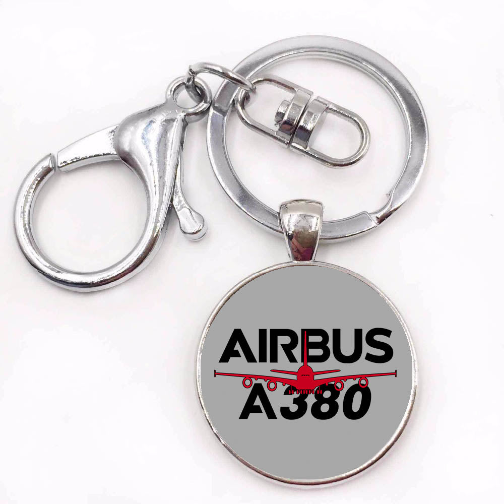 Amazing Airbus A380 Designed Circle Key Chains