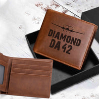 Thumbnail for Diamond DA42 & Plane Designed Laser Leather Wallets