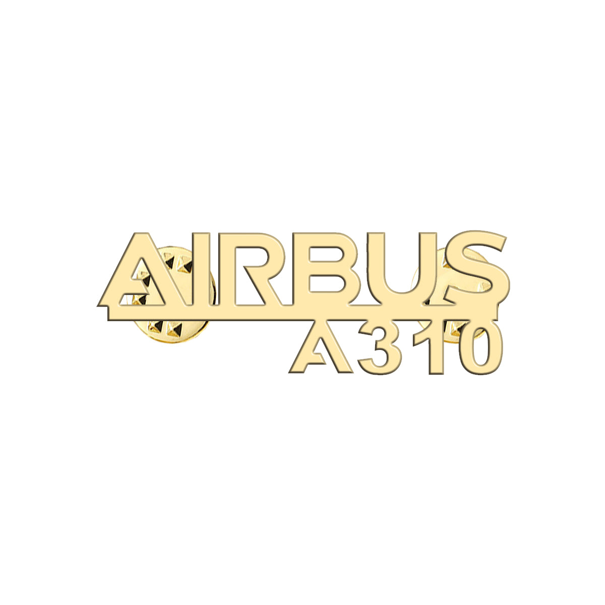 Airbus A310 & Text Designed Hollow Pins