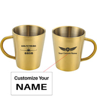 Thumbnail for Gulfstream G650 & Plane Designed Stainless Steel Coffee Mugs