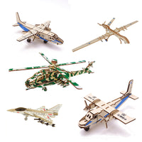 Thumbnail for Laser Cut Wooden Simulation 3D Puzzle Airplane (3)  Construction DIY Manual Assembly