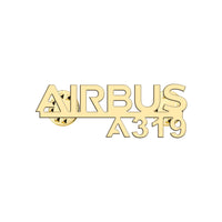 Thumbnail for Airbus A319 & Text Designed Hollow Pins