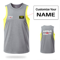 Thumbnail for Amazing Airbus A320neo Designed Men Sleeveless T-shirt Quick Dry Vests