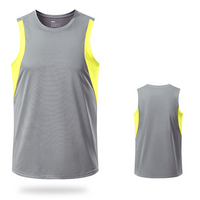 Thumbnail for NO Designed Men Sleeveless T-shirt Quick Dry Vests