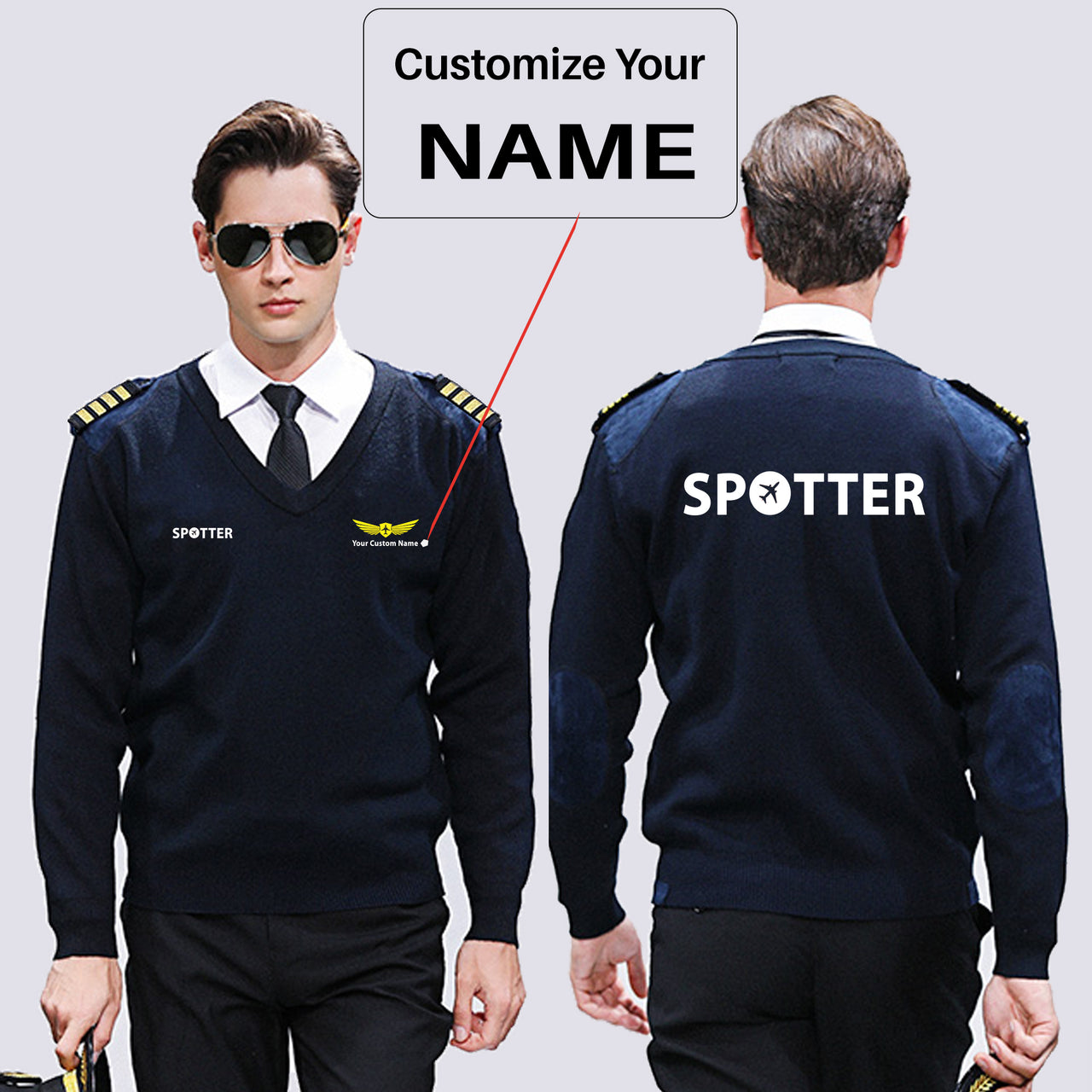 Spotter Designed Wool Pilot Sweaters