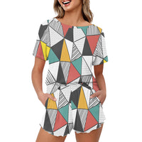 Thumbnail for Mixed Triangles Designed Women Summer Home Suits