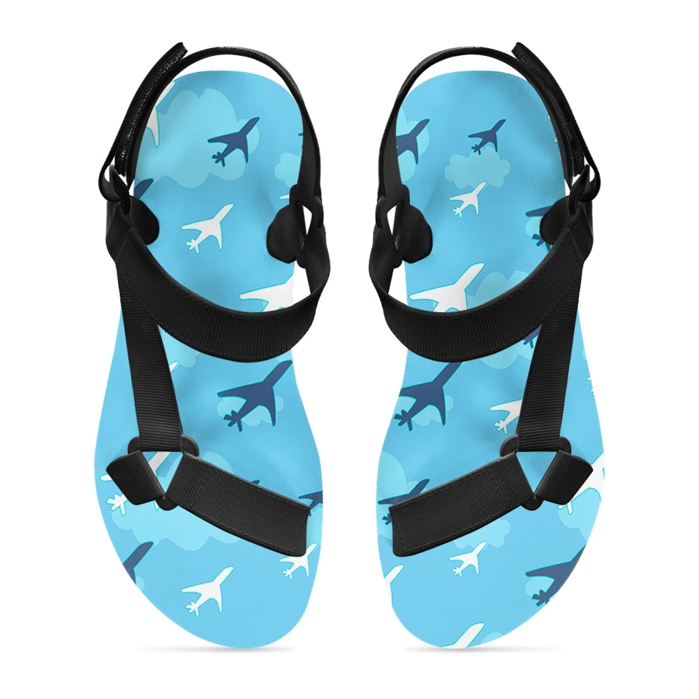 Cool & Super Airplanes Designed Open Toe Sandals (Slippers)