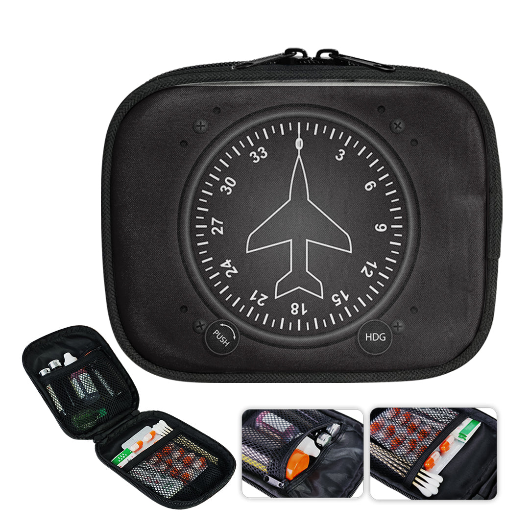 Airplane Instruments-Heading Designed Travel & Medical Storage Bags