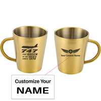 Thumbnail for Boeing 747 - Queen of the Skies (2) Designed Stainless Steel Coffee Mugs