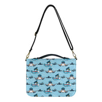 Thumbnail for Cartoon & Funny Airplanes 2 Designed PU Accessories Bags Strap Style