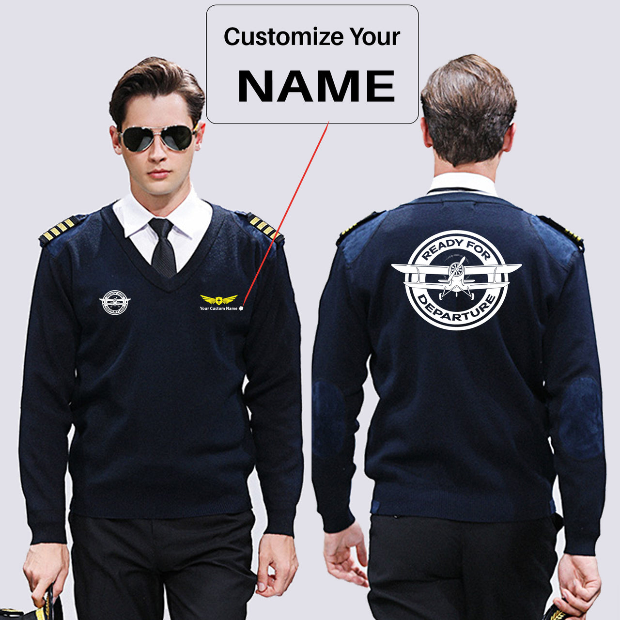 Ready for Departure Designed Wool Pilot Sweaters