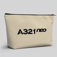 Thumbnail for A321neo & Text Designed Zipper Pouch