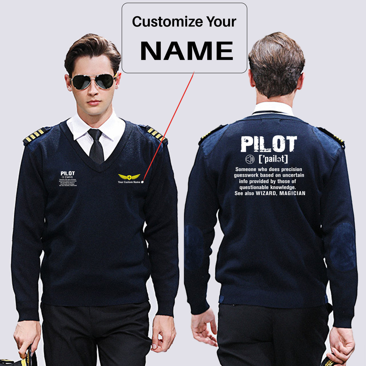 Pilot [Noun] Designed Wool Pilot Sweaters