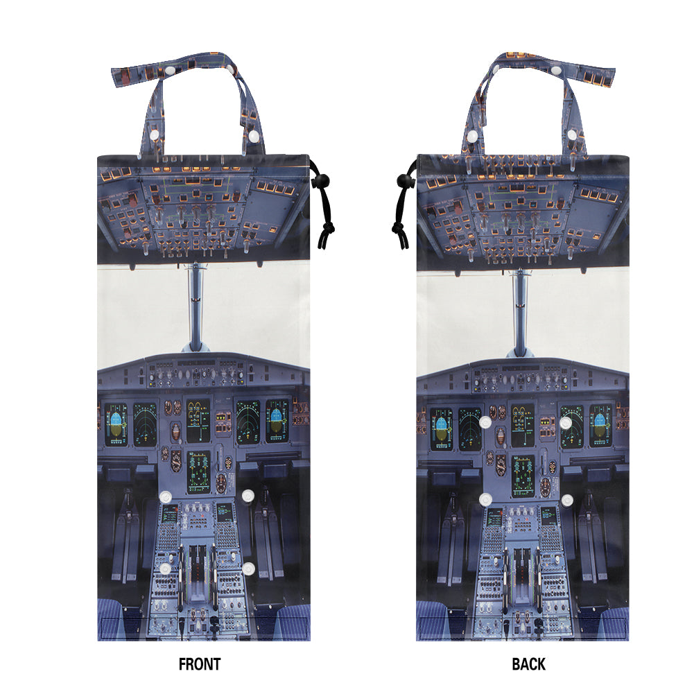 Airbus A320 Cockpit Wide-Vertical Designed Car Folding Garbage Bags