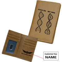 Thumbnail for Aviation DNA Designed Leather Card Holder Wallets