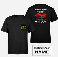 Thumbnail for If You're Cool You're Probably a Pilot Designed Pocket T-Shirts