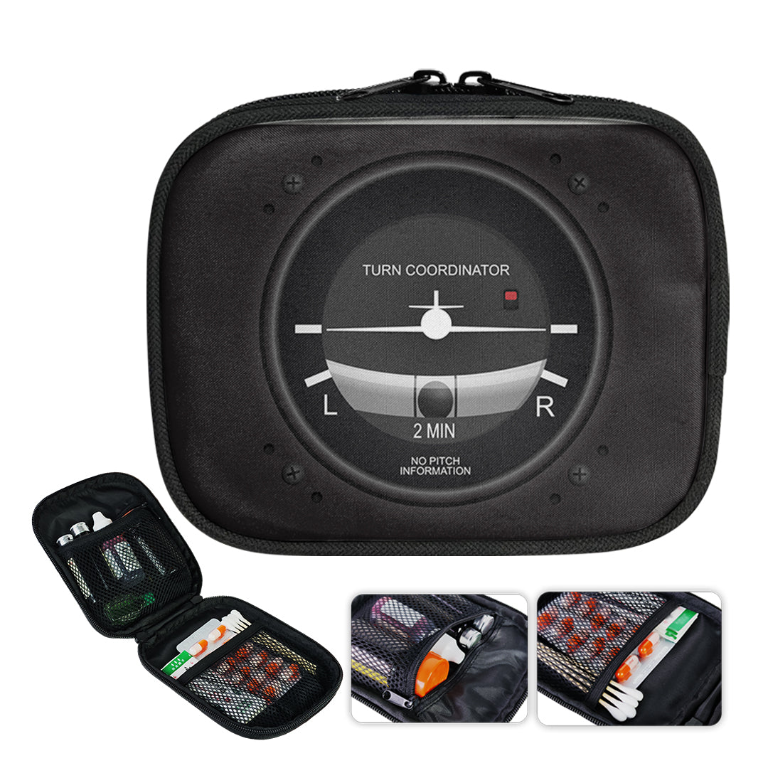 Airplane Instruments-Turn Coordinator Designed Travel & Medical Storage Bags