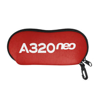 Thumbnail for A320neo & Text Designed Glasses Bag