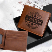 Thumbnail for 100 Original Aviator Designed Laser Leather Wallets