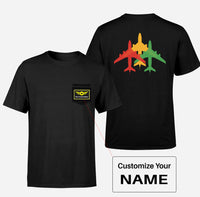 Thumbnail for Colourful 3 Airplanes Designed Pocket T-Shirts