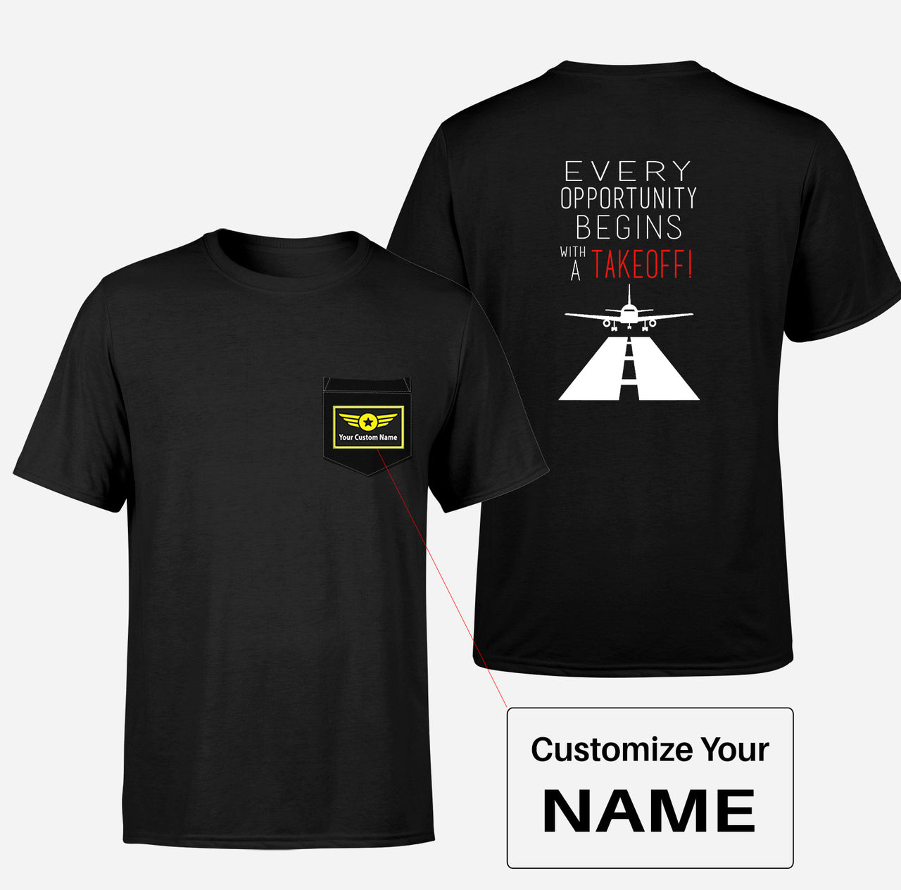 Every Opportunity Designed Pocket T-Shirts