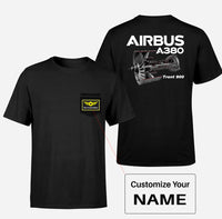 Thumbnail for Airbus A380 & Trent 900 Engine Designed Pocket T-Shirts