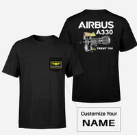 Thumbnail for Airbus A330 & Trent 700 Engine Designed Pocket T-Shirts