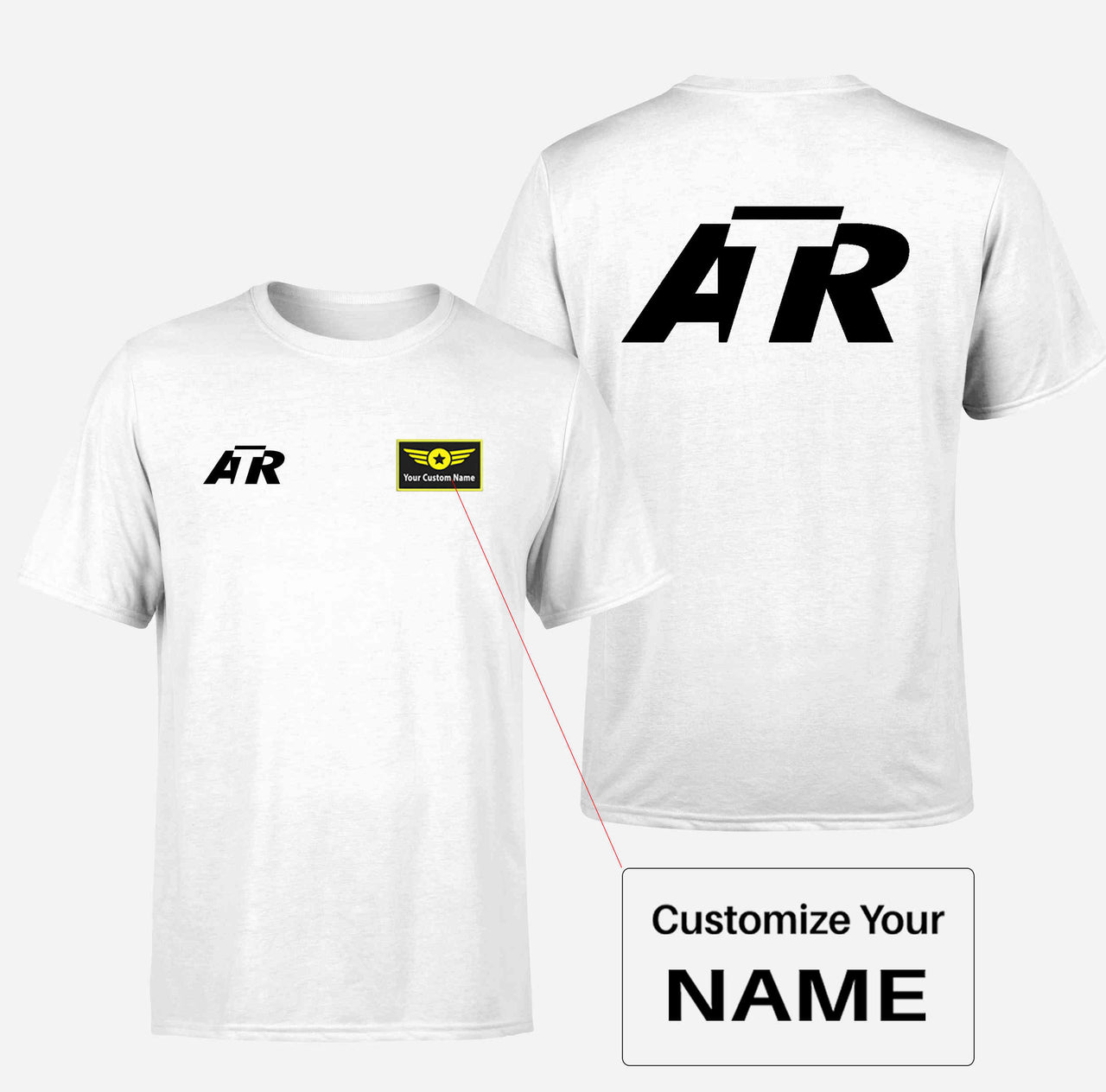 ATR & Text Double-Side T-Shirts