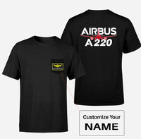 Thumbnail for Amazing Airbus A220 Designed Pocket T-Shirts