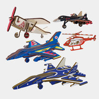 Thumbnail for Laser Cut Wooden Simulation 3D Puzzle Airplane (1)  Construction DIY Manual Assembly