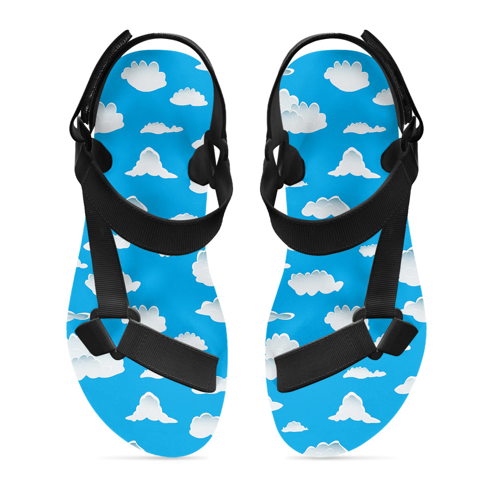 Amazing Clouds Designed Open Toe Sandals (Slippers)