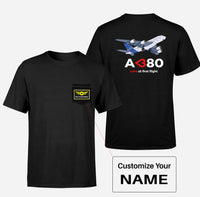 Thumbnail for Airbus A380 Love at first flight Designed Pocket T-Shirts