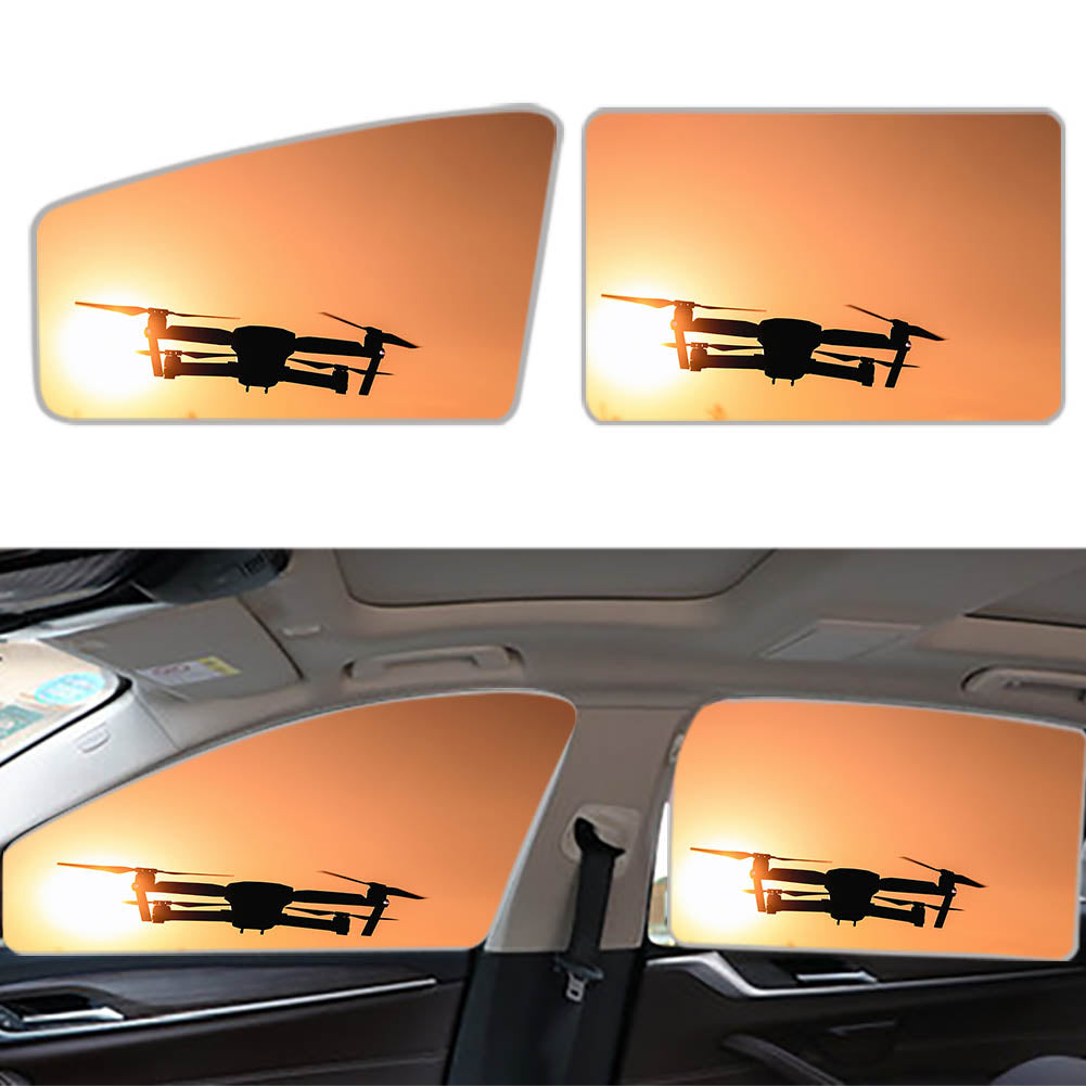 Amazing Drone in Sunset Designed Car Sun Shade (Side window)