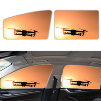 Thumbnail for Amazing Drone in Sunset Designed Car Sun Shade (Side window)