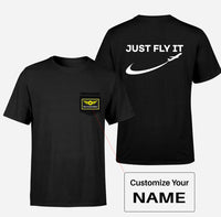 Thumbnail for Just Fly It 2 Designed Pocket T-Shirts