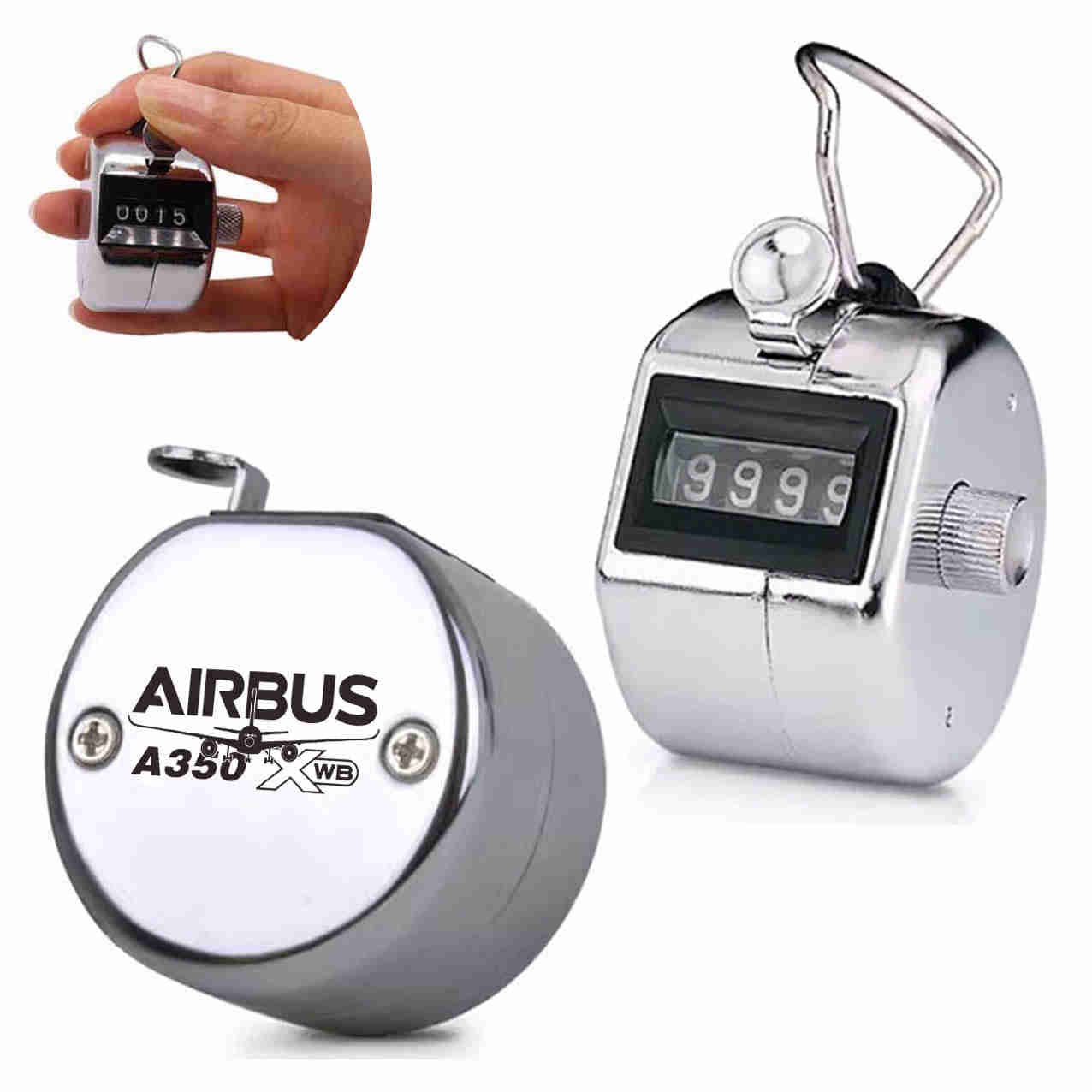 Amazing Airbus A350 XWB Designed Metal Handheld Counters