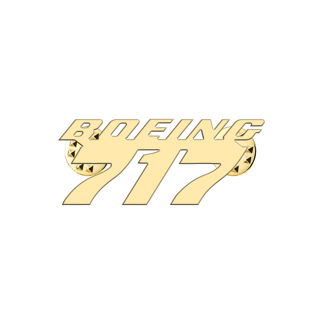 Boeing 717 & Text Designed Hollow Pins