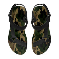 Thumbnail for Military Camouflage Army Green Designed Open Toe Sandals (Slippers)