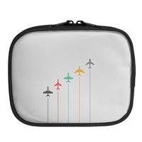 Thumbnail for Black & White Super Travel Icons Light Gray 2 Designed Travel & Medical Storage Bags