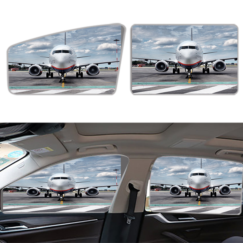 Amazing Clouds and Boeing 737 NG Designed Car Sun Shade (Side window)