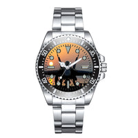 Thumbnail for Military Jet During Sunset Designed Luxury Aviators Best Choice Watches