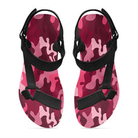 Thumbnail for Military Camouflage Red Designed Open Toe Sandals (Slippers)