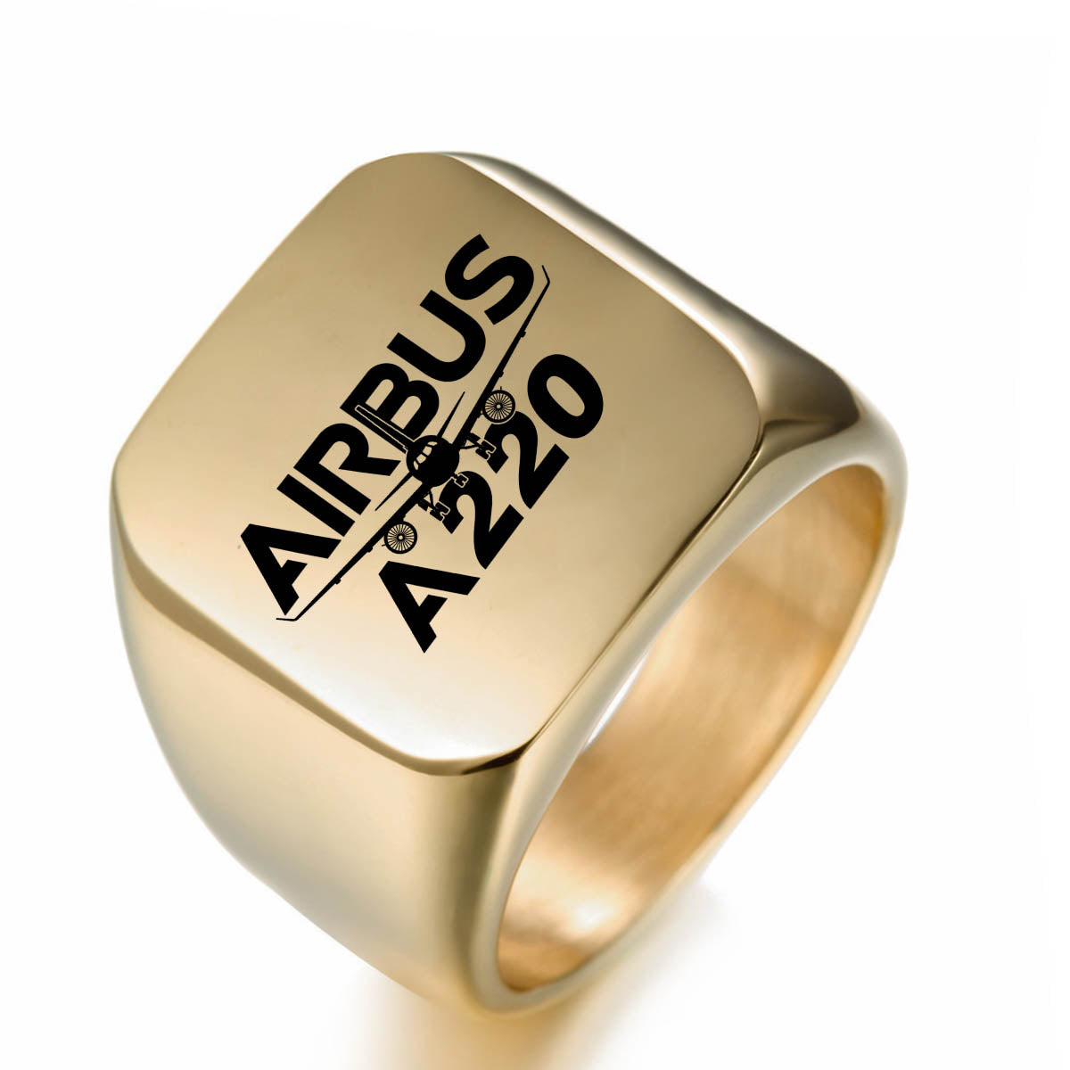 Amazing Airbus A220 Designed Designed Men Rings