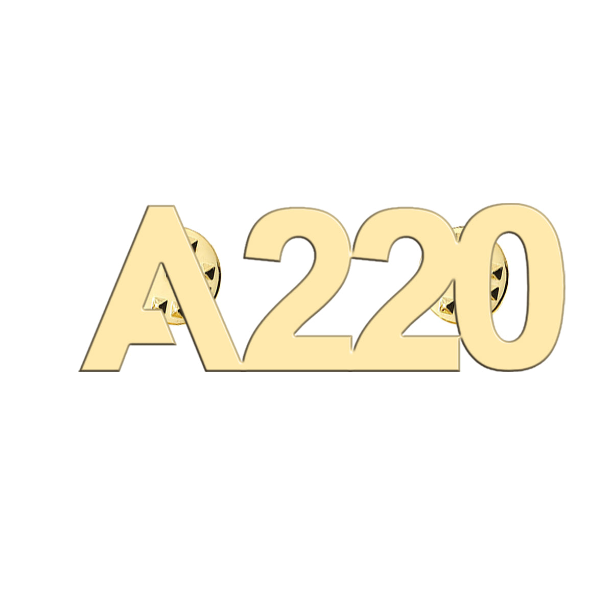 A220 Flat Text Designed Hollow Pins