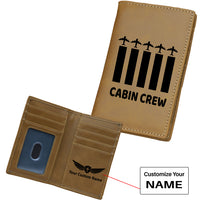 Thumbnail for Colourful Cabin Crew Designed Leather Card Holder Wallets