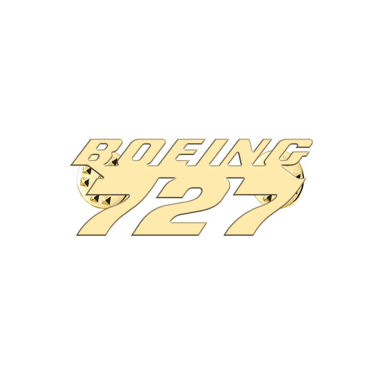 Boeing 727 & Text Designed Hollow Pins