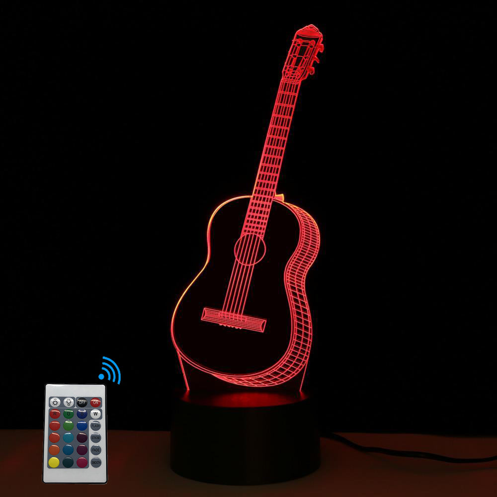 3D Beautiful Classic Guitar Designed Night Lamp