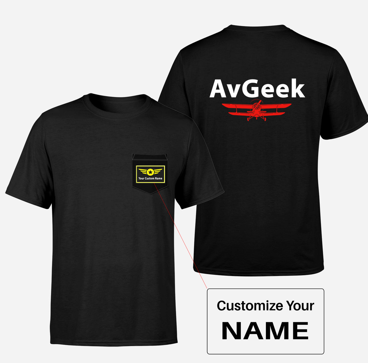 Avgeek Designed Pocket T-Shirts