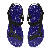 Thumbnail for Seamless Propellers Designed Open Toe Sandals (Slippers)