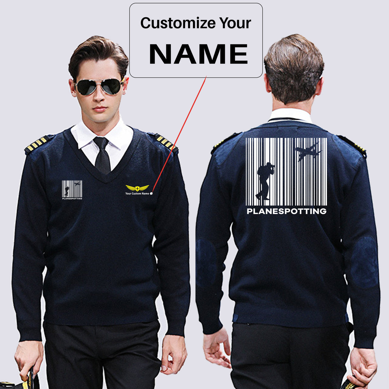 Planespotting Designed Wool Pilot Sweaters